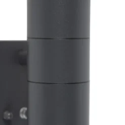 Qazqa wandlamp met daglichtsensor duo grijs gu10