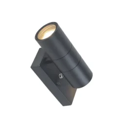 Qazqa wandlamp met daglichtsensor duo grijs gu10