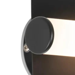 Qazqa wandlamp met glas bath zwart g9