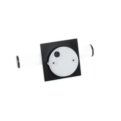 Qazqa wandlamp met glas bath zwart g9