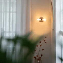 Qazqa wandlamp met glas bath zwart g9