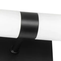 Qazqa wandlamp met glas bath zwart g9