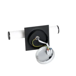Qazqa wandlamp met glas bath zwart g9