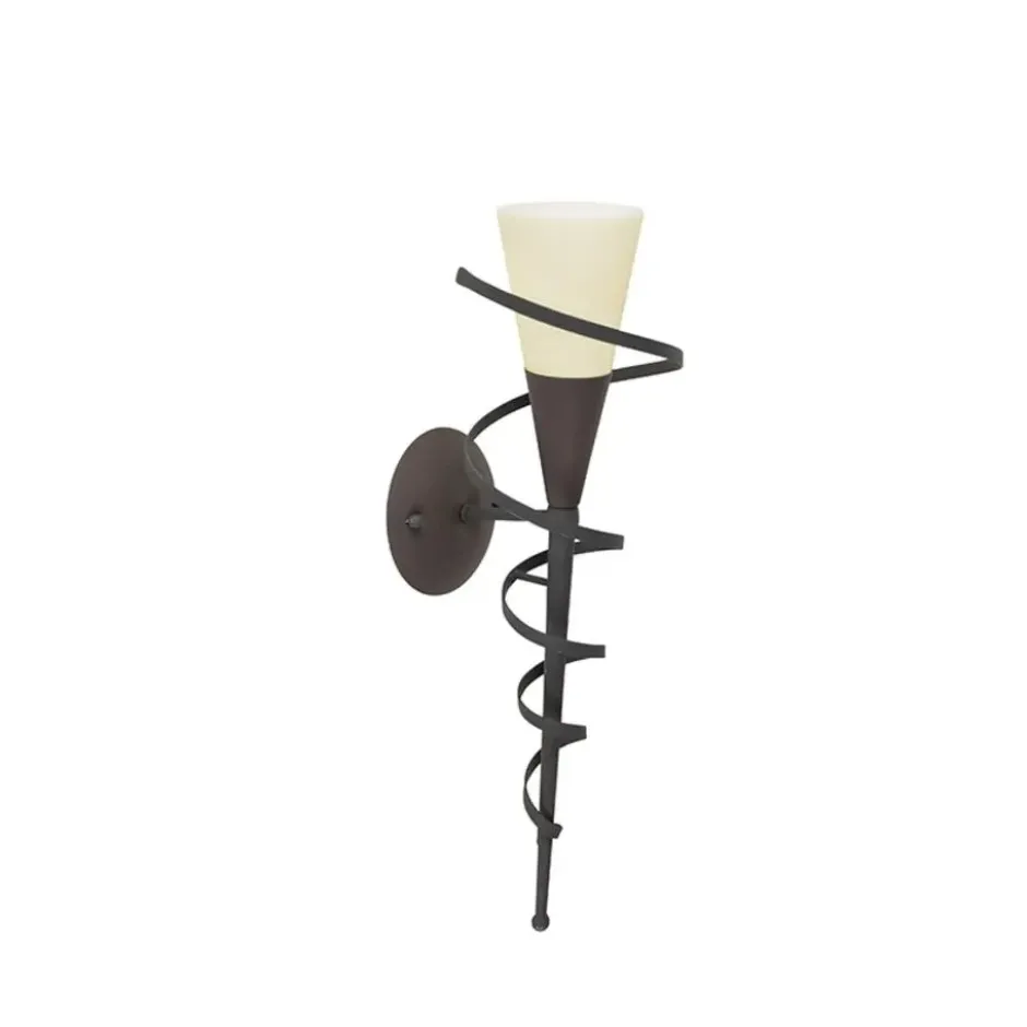 Qazqa wandlamp met glas castle wl bruin e14