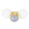 Qazqa wandlamp met glas cederic goudkleurig g9
