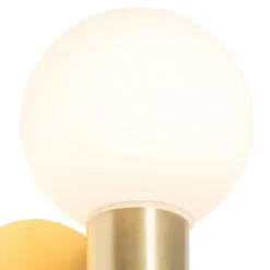 Qazqa wandlamp met glas cederic goudkleurig g9