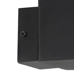 Qazqa wandlamp met glas denmark zwart e27