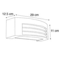 Qazqa wandlamp met glas hurricane bruin e27