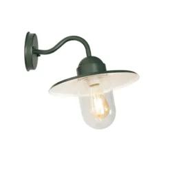 Qazqa wandlamp met glas kansas groen e27