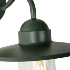 Qazqa wandlamp met glas kansas groen e27