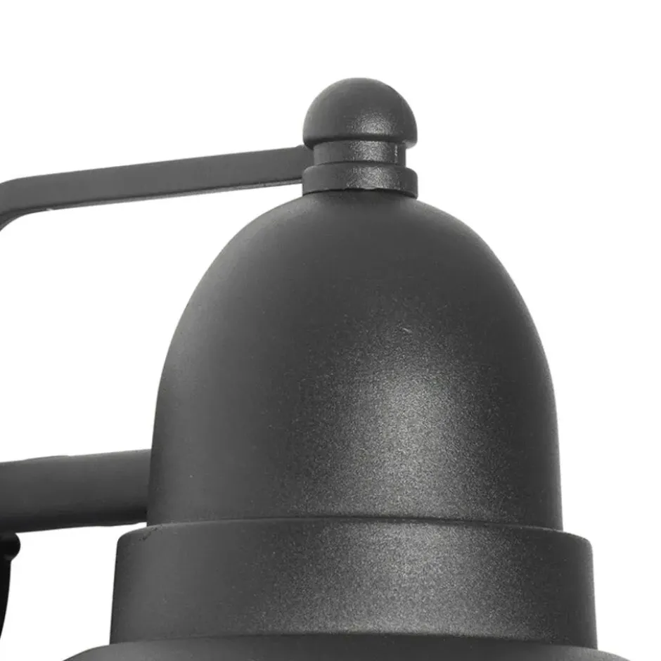 Qazqa wandlamp met glas marcel zwart e27