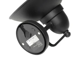 Qazqa wandlamp met glas marcel zwart e27