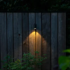 Qazqa wandlamp met glas solo zwart gu10