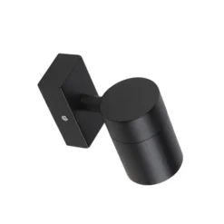 Qazqa wandlamp met glas solo zwart gu10
