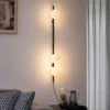 Qazqa wandlamp met glas vertical zwart g9