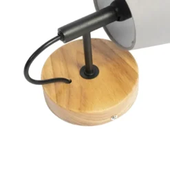 Qazqa wandlamp met kap cupy grijs e14