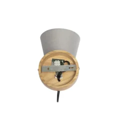 Qazqa wandlamp met kap cupy grijs e14