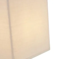 Qazqa wandlamp met kap vete beige e27