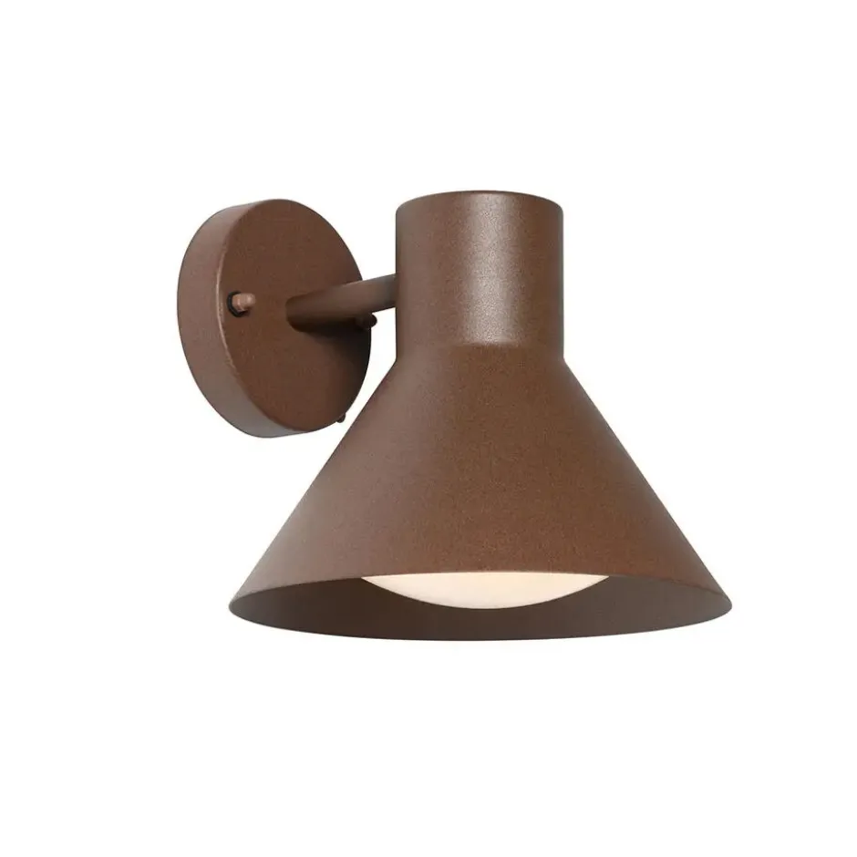 Qazqa wandlamp natas bruin e27