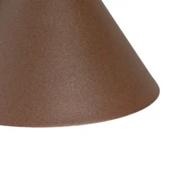 Qazqa wandlamp natas bruin e27