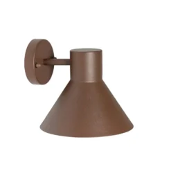 Qazqa wandlamp natas bruin e27