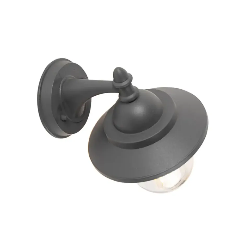 Qazqa wandlamp oxford grijs e27
