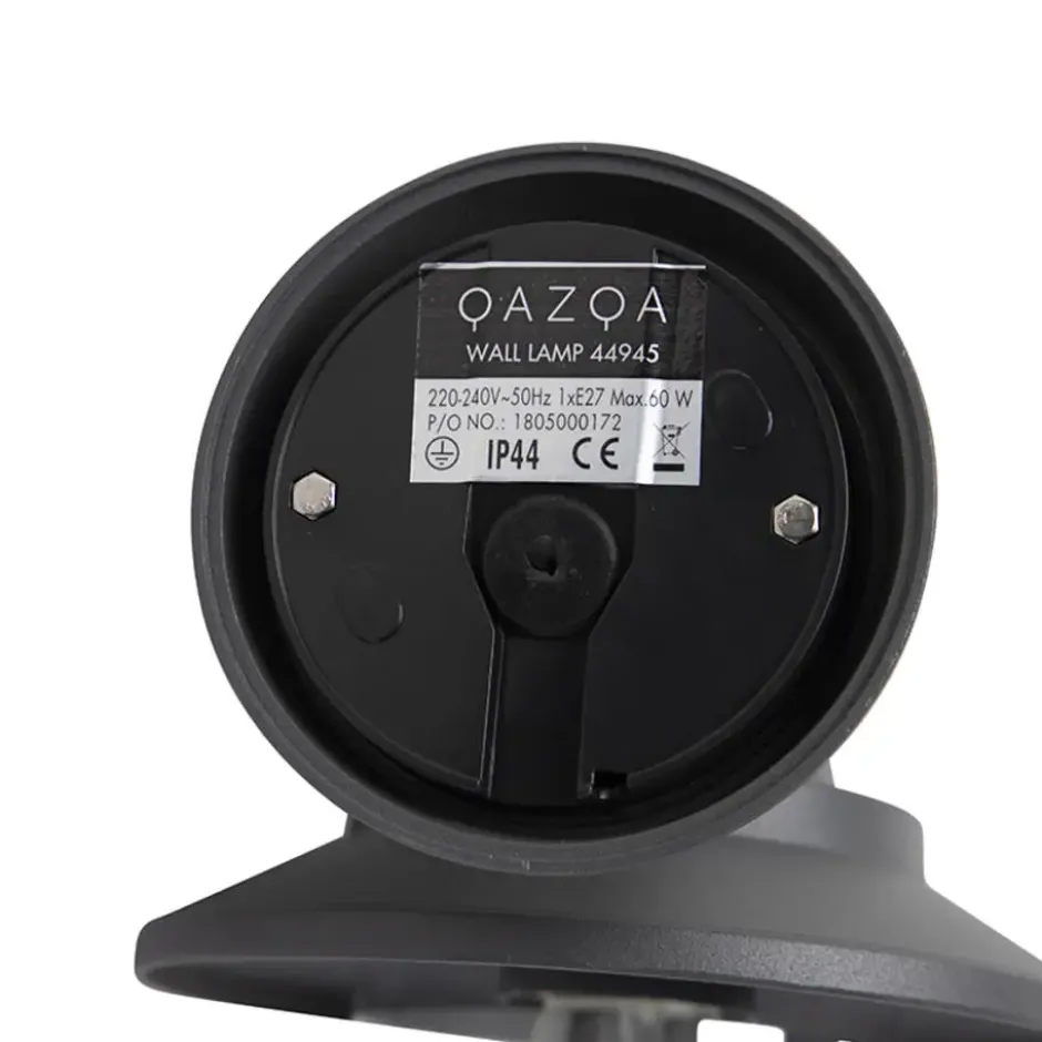 Qazqa wandlamp oxford grijs e27