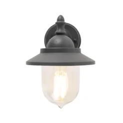 Qazqa wandlamp oxford grijs e27