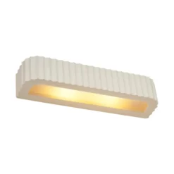 Qazqa wandlamp plaster beige e14