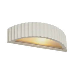 Qazqa wandlamp plaster beige e14
