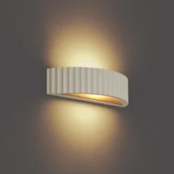 Qazqa wandlamp plaster beige e14