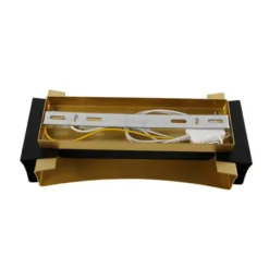 Qazqa wandlamp plats zwart g9