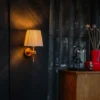 Qazqa wandlamp pluk bronskleurig e27