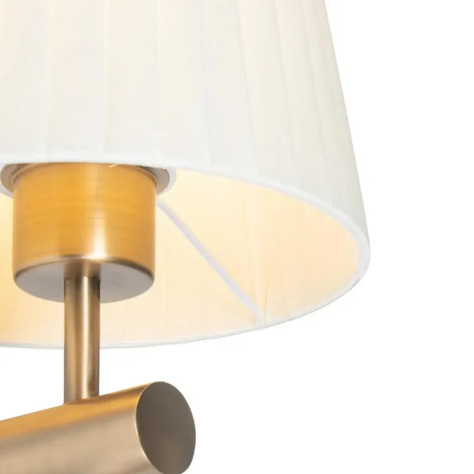 Qazqa wandlamp pluk bronskleurig e27