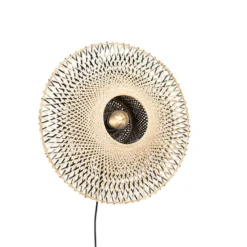 Qazqa wandlamp rina beige e27