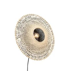 Qazqa wandlamp rina beige e27