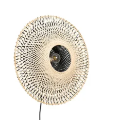 Qazqa wandlamp rina beige e27