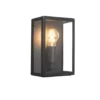 Qazqa wandlamp rotterdam zwart e27