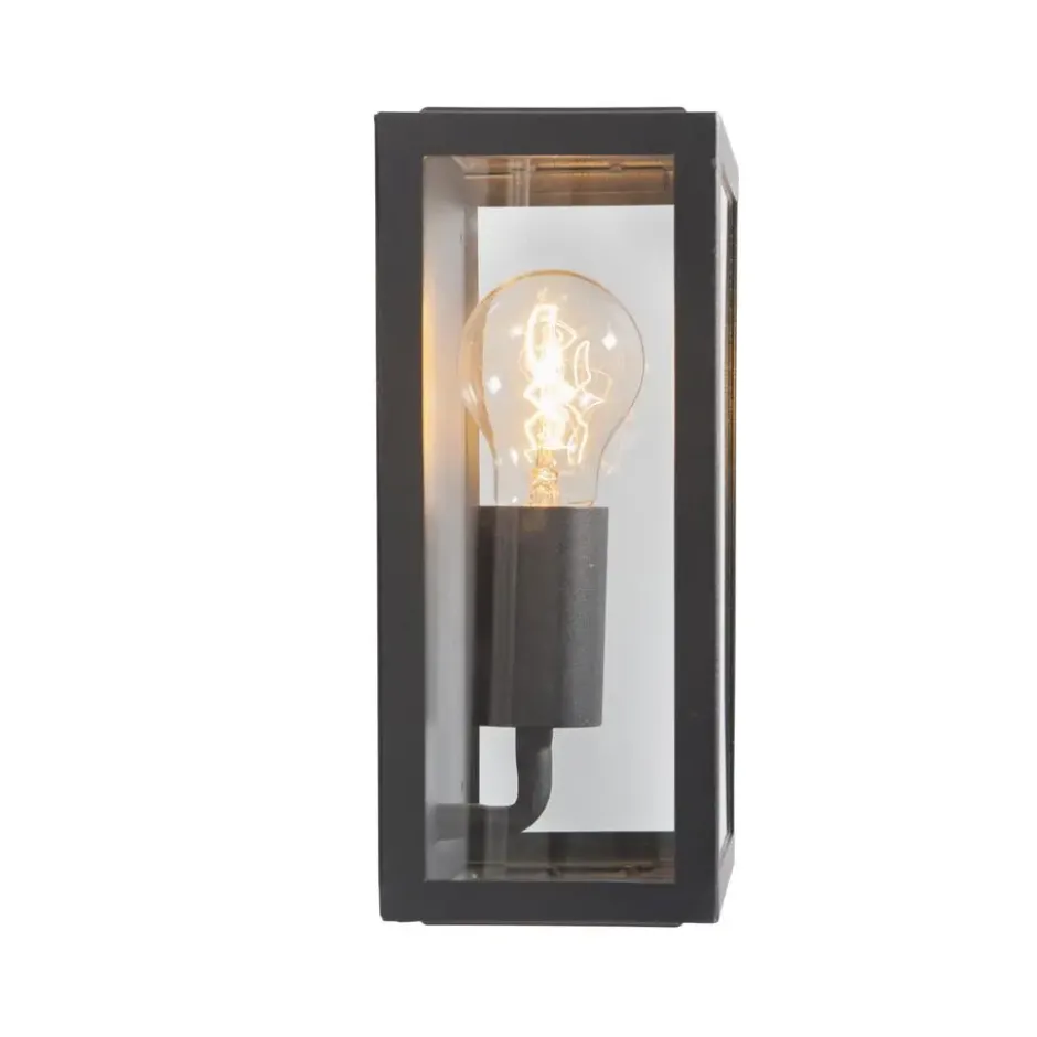 Qazqa wandlamp rotterdam zwart e27