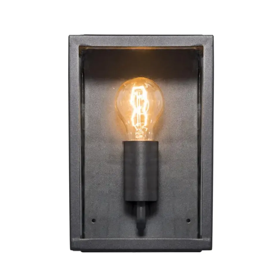 Qazqa wandlamp rotterdam zwart e27