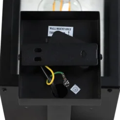 Qazqa wandlamp rotterdam zwart e27