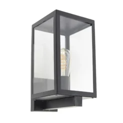 Qazqa wandlamp rotterdam zwart e27