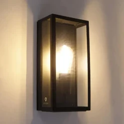 Qazqa wandlamp rotterdam zwart