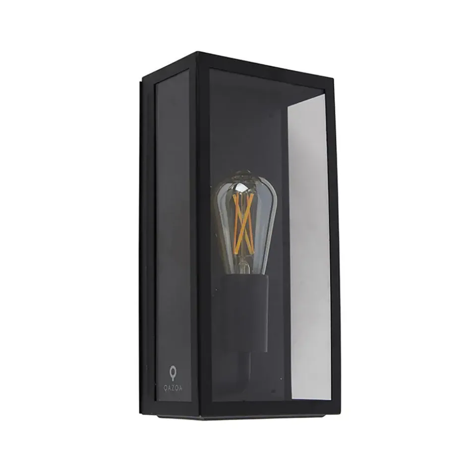 Qazqa wandlamp rotterdam zwart