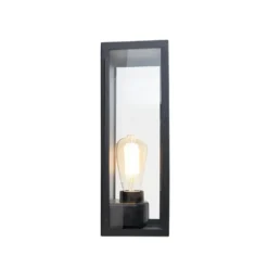 Qazqa wandlamp rotterdam zwart e27