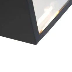 Qazqa wandlamp rotterdam zwart e27