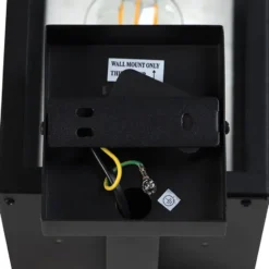 Qazqa wandlamp rotterdam zwart e27