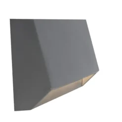 Qazqa wandlamp sandstone grijs geïntegreerde led