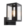 Qazqa wandlamp sutton zwart e27