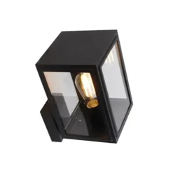 Qazqa wandlamp sutton zwart e27